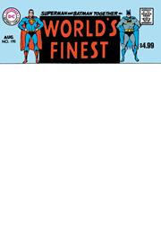 WORLDS FINEST COMICS #195 FACSIMILE EDITION CVR B BLANK CARD STOCK VAR