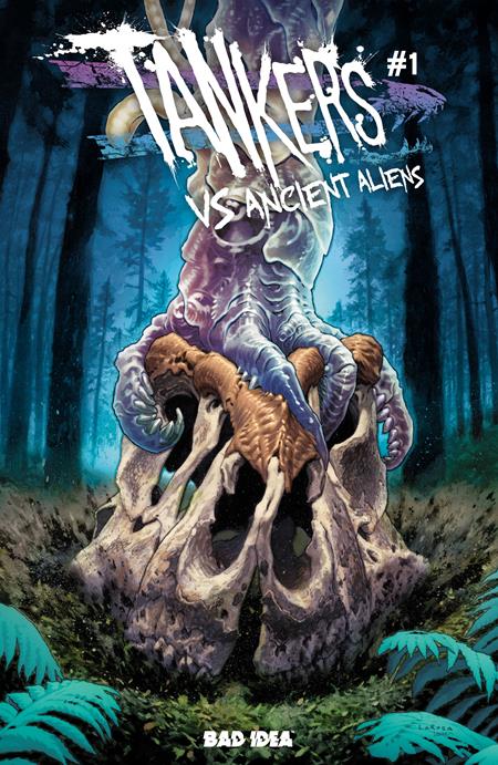 TANKERS VS ANCIENT ALIENS #1 (OF 4) CVR A LEWIS LAROSA (LINES BEHIND TITLE ARE PINK)