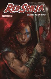 RED SONJA SHE DEVIL WITH A SWORD #2 CVR ZA LUCIO PARRILLO FOIL VAR