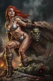 RED SONJA SHE DEVIL WITH A SWORD #3 CVR F LUCIO PARRILLO METAL PREMIUM VAR