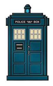 DOCTOR WHO 15TH DR TARDIS ENAMEL PIN BADGE