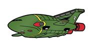 THUNDERBIRDS THUNDERBIRD 2 ENAMEL PIN BADGE