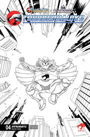 THUNDERCATS X SILVERHAWKS THUNDERHAWKS #4 CVR K DECLAN SHALVEY LINE ART VAR