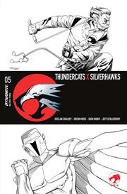 THUNDERCATS X SILVERHAWKS #5 CVR L DECLAN SHALVEY LINE ART VAR