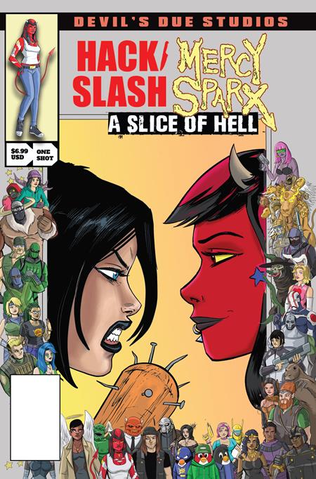 DEVILS DUE PRESENTS HACK SLASH MERCY SPARX #1 (ONE SHOT) CVR B TIM SEELEY JOSH BLAYLOCK HOMAGE VAR (MR)