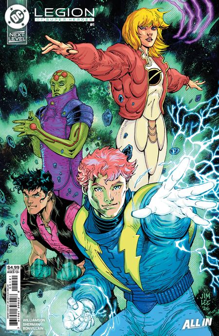 LEGION OF SUPER-HEROES #1 CVR B JIM LEE CARD STOCK VAR FOC August 10, 2026