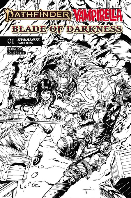 PATHFINDER VAMPIRELLA BLADE OF DARKNESS #1 CVR H INC 1:10 STEVEN CUMMINGS LINE ART VAR FOC October 5, 2026