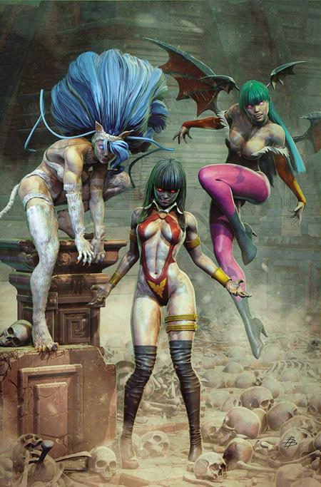 VAMPIRELLA VS DARKSTALKERS SPECIAL #1 (ONE SHOT) CVR L INC 1:15 BJORN BARENDS VIRGIN VAR FOC September 14, 2026