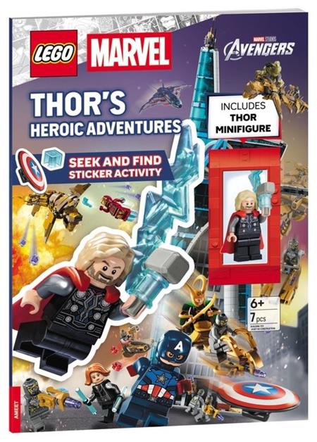 LEGO MARVEL THORS HEROIC ADVENTURES SEEK AND FIND STICKER ACTIVITY BOOK TP FOC September 7, 2026