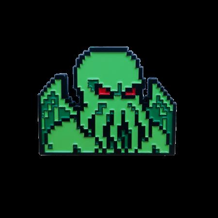 TITAN MERCH ORIGINAL GAMING 8 BIT CTHULHU ENAMEL PIN BADGE FOC September 7, 2026