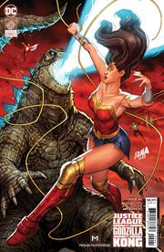 JUSTICE LEAGUE VS GODZILLA VS KONG #2 (OF 7) CVR B DAVID NAKAYAMA WONDER WOMAN CONNECTING CARD STOCK VAR