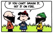 IF YOU CAN'T SMASH IT SET IT ON FIRE STICKER