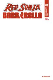 RED SONJA BARBARELLA #1 CVR H BLANK AUTHENTIX VAR FOC October 12, 2026