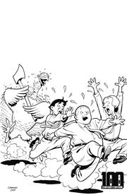 THREE STOOGES THANKSTOOGING #1 (ONE SHOT) CVR E ERIC SHANOWER CENTURY LTD B&W VAR FOC October 19, 2026