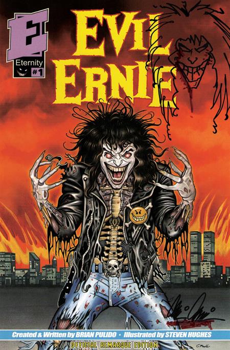 EVIL ERNIE #1 30TH ANNIVERSARY FACSIMILE EDITION CVR F ERIC MACHE REMARQUED BY BRIAN PULIDO VAR FOC October 26, 2026