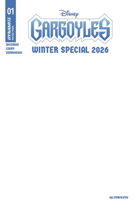 GARGOYLES WINTER SPECIAL 2026 #1 (ONE SHOT) CVR E BLANK AUTHENTIX VAR FOC November 9, 2026