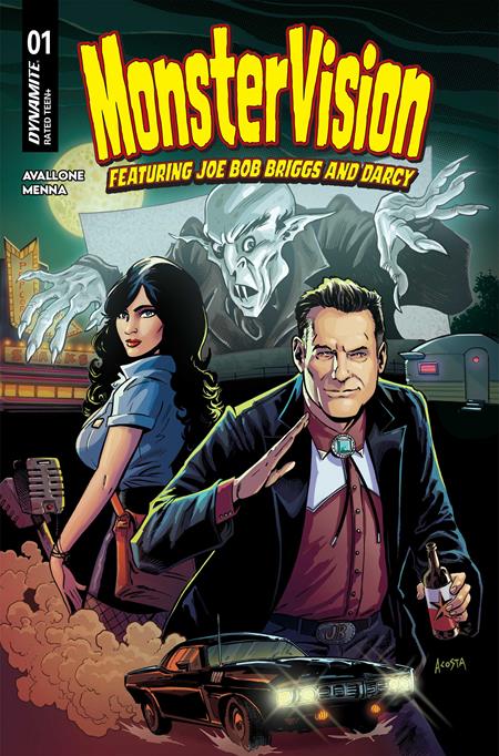 MONSTERVISION FEATURING JOE BOB BRIGGS AND DARCY #1 CVR A DAVE ACOSTA FOC November 23, 2026