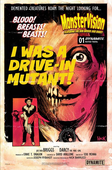 MONSTERVISION FEATURING JOE BOB BRIGGS AND DARCY #1 CVR B ROBERT HACK VAR FOC November 23, 2026