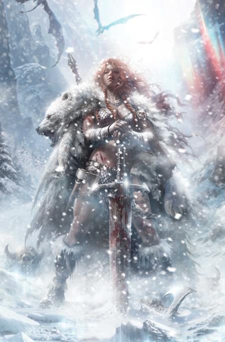 RED SONJA SOLSTICE SPECIAL #1 (ONE SHOT) CVR E FRANCESCO MATTINA METAL PREMIUM VAR FOC November 23, 2026