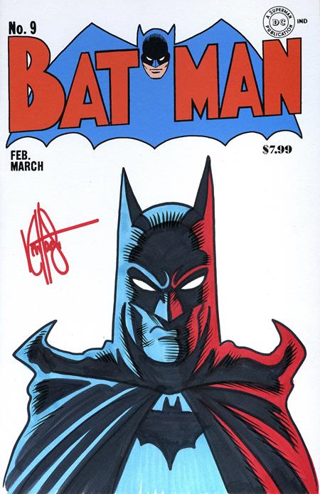 DF BATMAN #9 FACSIMILE EDITION BLANK VARIANT SIGNED AND REMARKED BY KEN HAESER WITH A BATMAN SKETCH FOC December 7, 2026