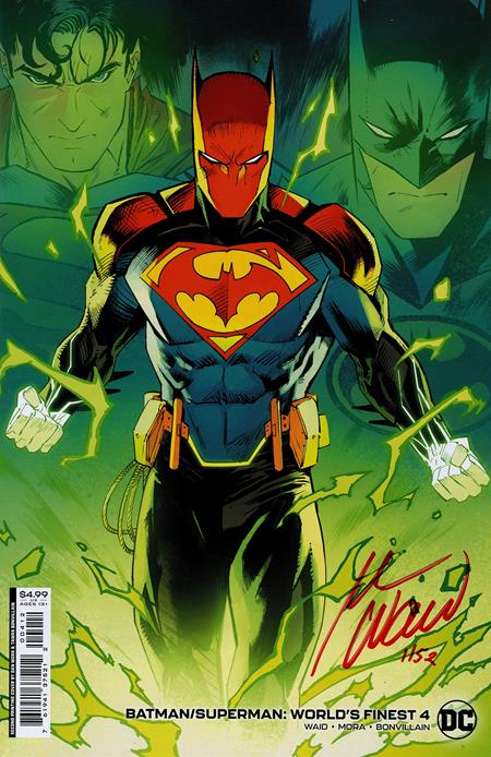 DF BATMAN SUPERMAN WORLDS FINEST #4 SECOND PRINTING DAN MORA VARIANT CRIMSON RED SIGNATURE SERIES SIGNED BY MARK WAID FOC December 7, 2026