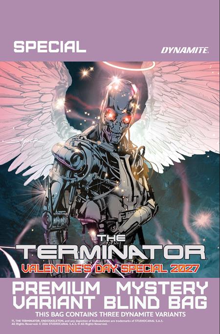 TERMINATOR VALENTINES DAY SPECIAL 2027 #1 (ONE SHOT) CVR G PREMIUM MYSTERY BLIND BAG VAR FOC January 4, 2027