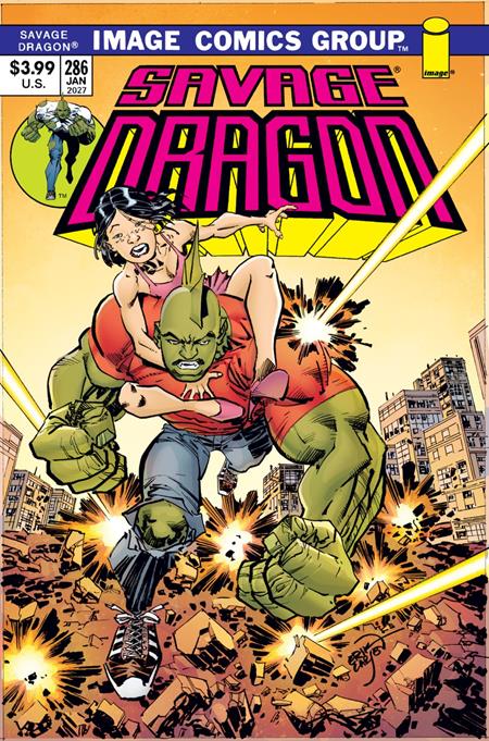 SAVAGE DRAGON #286 CVR B ERIK LARSEN 70S THROWBACK VAR (MR) FOC December 14, 2026
