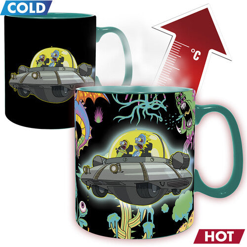 Rick & Morty - Magic Mug - Spaceship Heat Change Mug 460 ml