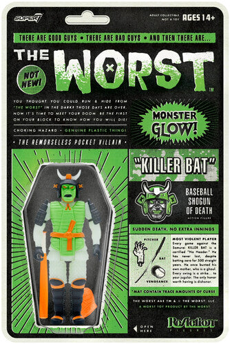 Super7 - The Worst - ReAction Figures Wave 3 - Killer Bat (Hell-Oween Glow)