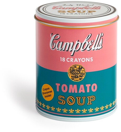 Andy Warhol Soup Can Crayons + Sharpener