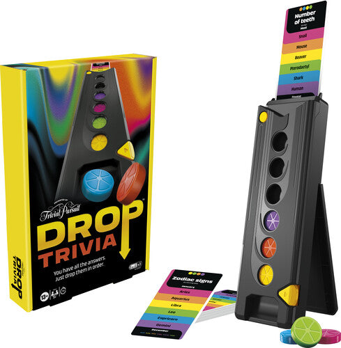Trivial Pursuit: Drop Trivia - Electronic Party Board Game