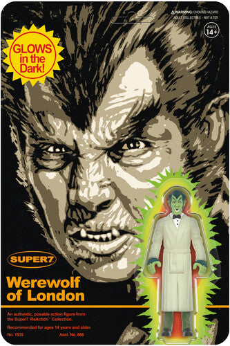 Super7 - Werewolf Of London - ReAction Figures Wv2 - Werewolf of London (Monster Glow)