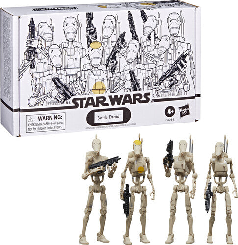 Star Wars: The Phantom Menace - Vintage Collection - Battle Droid Action Figure 4-Pack