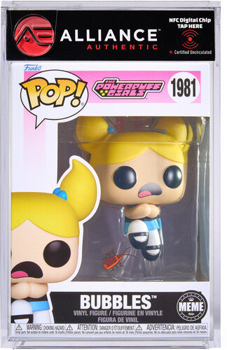 Funko POP! Animation: Meme - Powerpuff Girls Bubbles - Alliance Authentic Encapsulated