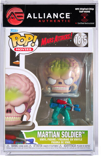 Funko POP! Movies: Mars Attacks - Martian Soldier - Alliance Authentic Encapsulated