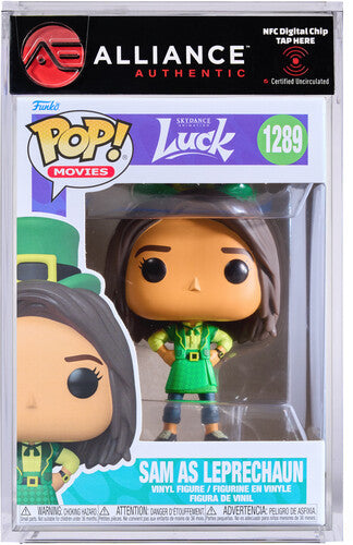 Funko POP! Movies: Luck - Sam as Leprechaun (Styles May Vary) - Alliance Authentic Encapsulated