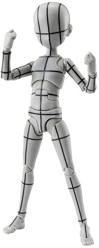Tamashii Nations - Body-Chan - S.H.Figuarts - Ken Sugimori-Edition Wireframe (Gray Ver) Action Figure