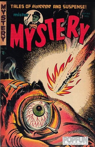 Pre-Code Horror Comic Book Cover - Mister Mystery (17x12) Metal Sign