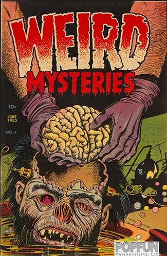 Pre-Code Horror Comic Book Cover Weird Mystery (17x12) Metal Sign
