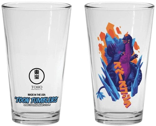 Toon Tumblers - Godzilla - Space Godzilla Tom Whalen Art Pint Glass