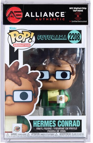 Funko POP! Animation: Futurama - Hermes Conrad - Alliance Authentic Encapsulated