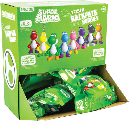 Yoshi Backpack Buddies 24-Piece Blind Box PDQ Countertop Display