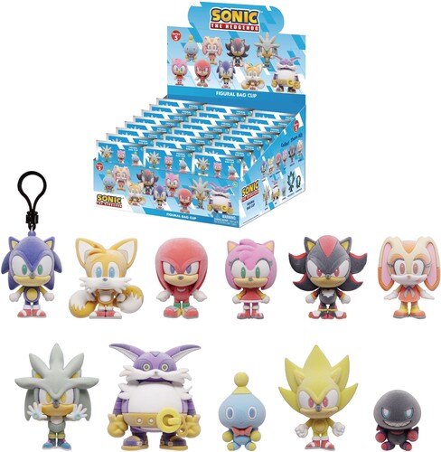 Sonic the Hedgehog - 3D Foam Bag Clip Series 5 24ct PDQ Display FOC September 29, 2026