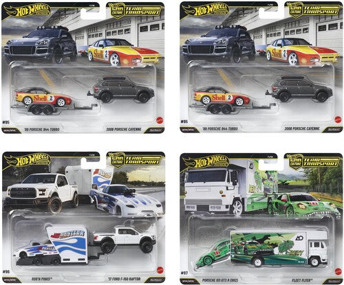 Hot Wheels Premium 1:64 Team Transport 4-Piece M Assortment