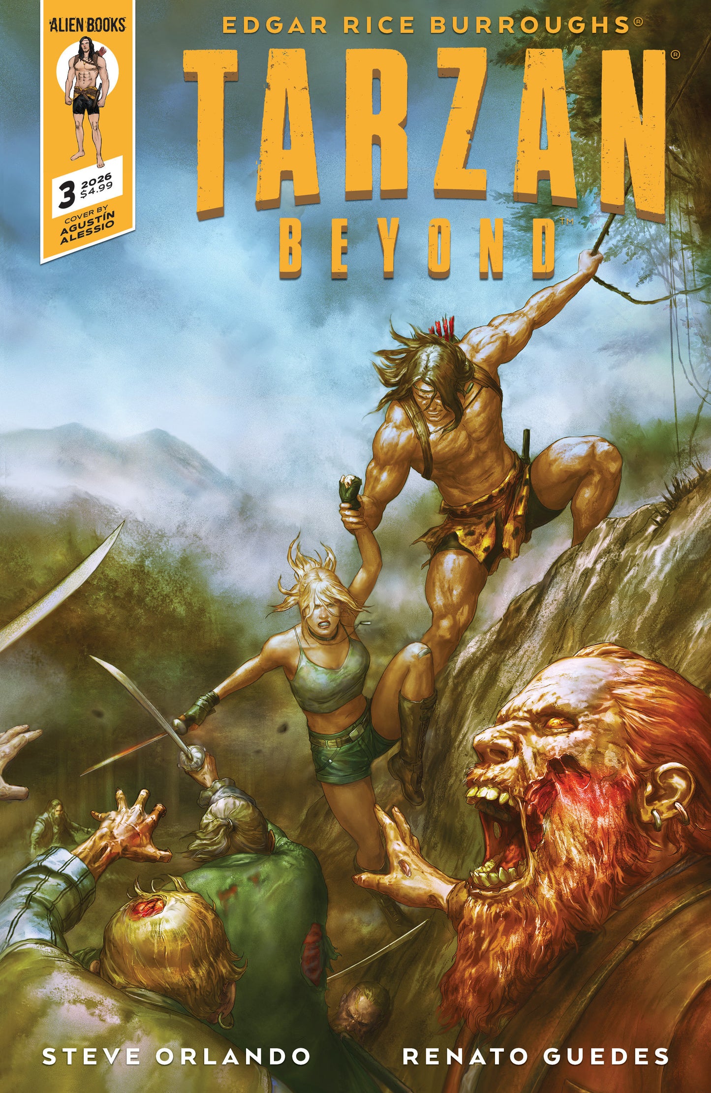 Tarzan Beyond #3 Cover A (Alessio) FOC August 3, 2026