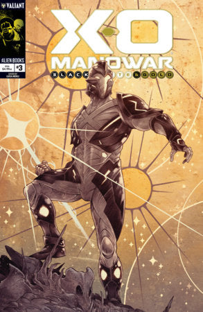 X-O Manowar: Black, White & Gold #3 Cover A (Merli) FOC November 9, 2026