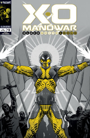X-O Manowar: Black, White & Gold #3 Variant B (Johnson Black, White & Gold Variant) FOC November 9, 2026