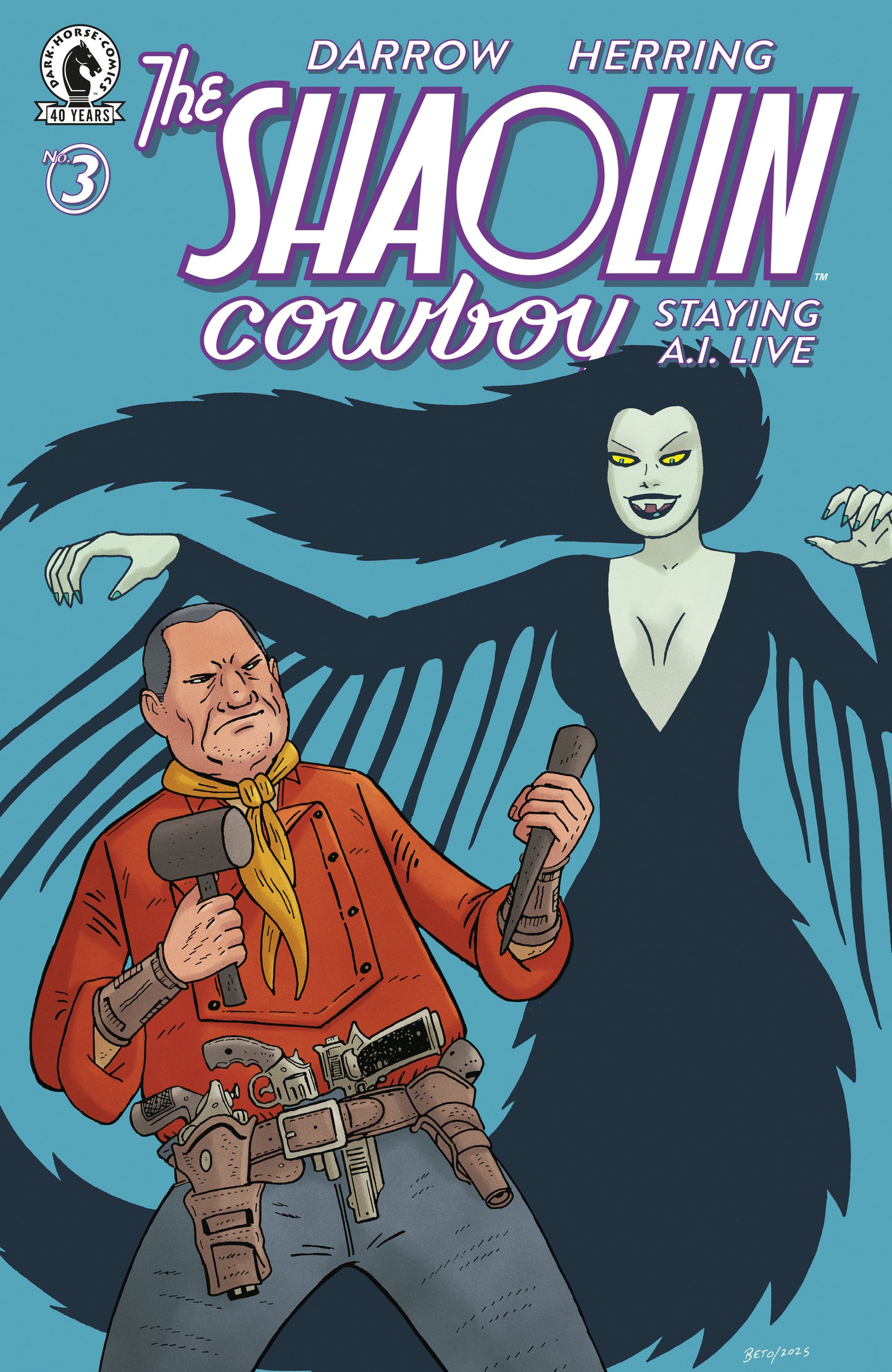 Shaolin Cowboy: Staying A.I.Live #3 (CVR C) (Gilbert Hernandez) FOC August 17, 2026