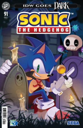 Sonic the Hedgehog #91 Variant E (Kareh IDW Goes Dark Variant) FOC September 21, 2026