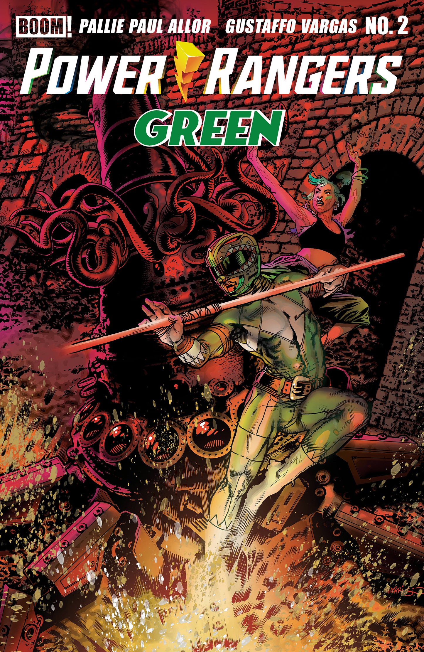 Power Rangers Green #2 A Main (Dressed, Harris) FOC August 17, 2026